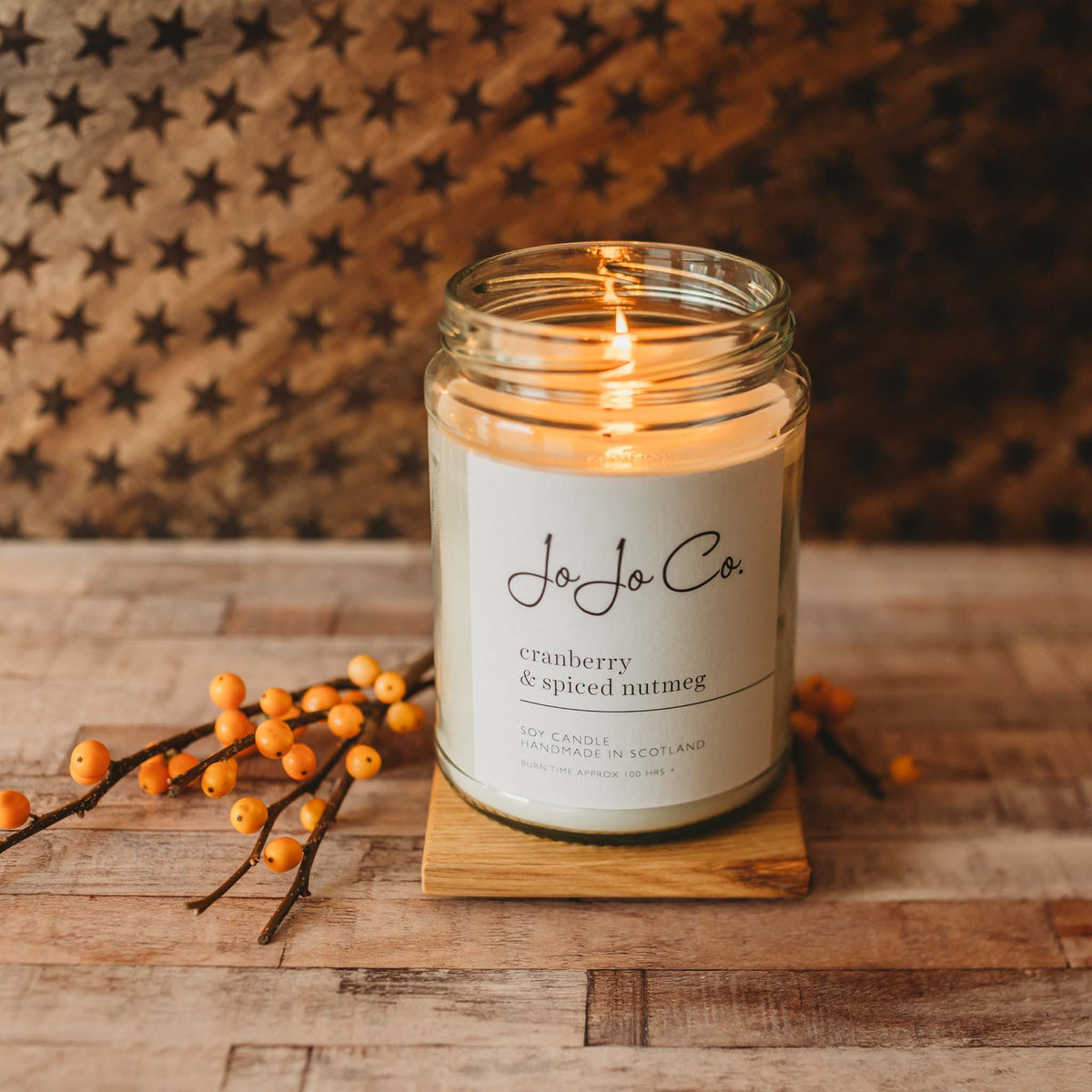 Cranberry & Spiced Nutmeg Candles - JoJo Co.