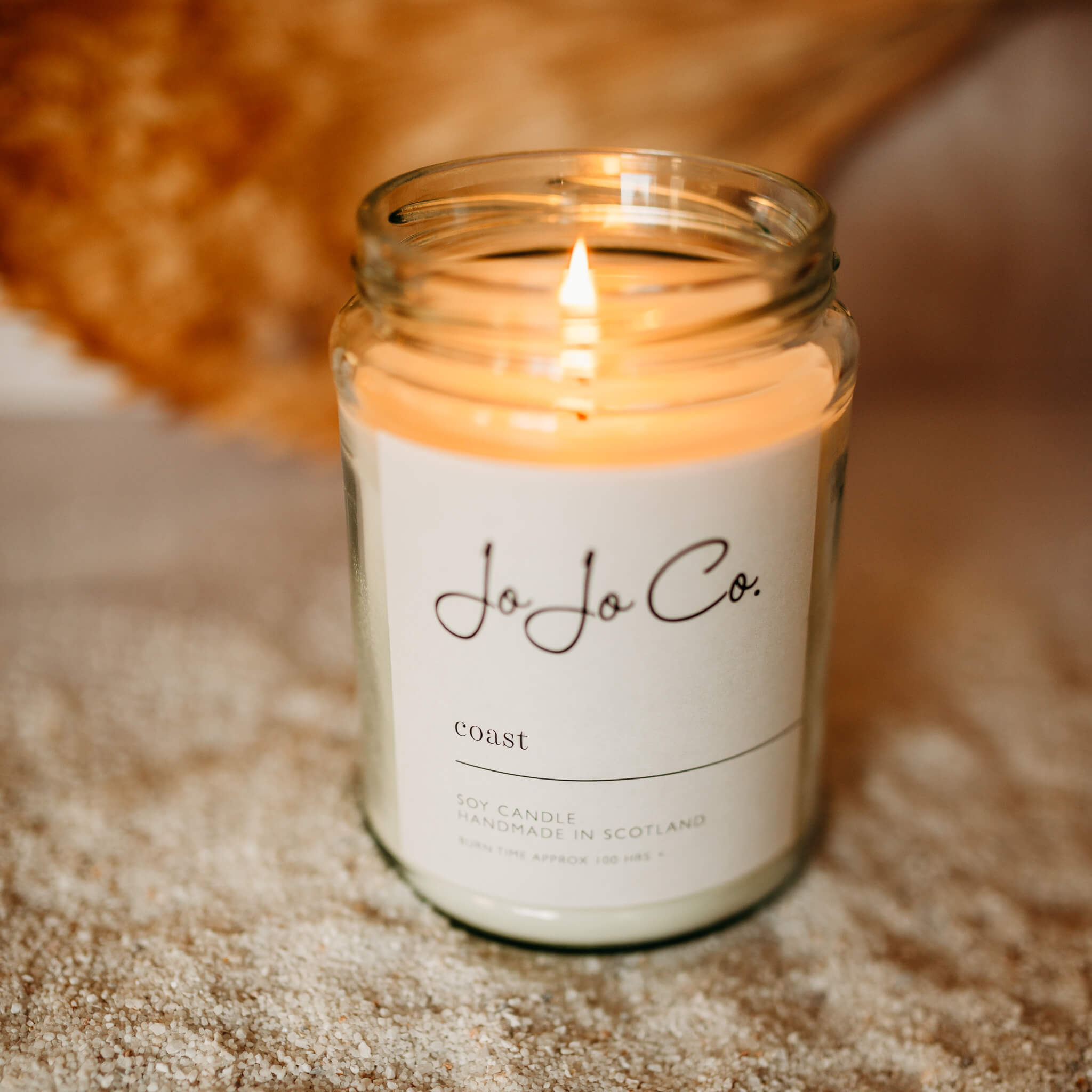 Lit 100 hour JoJoCo Coast candle