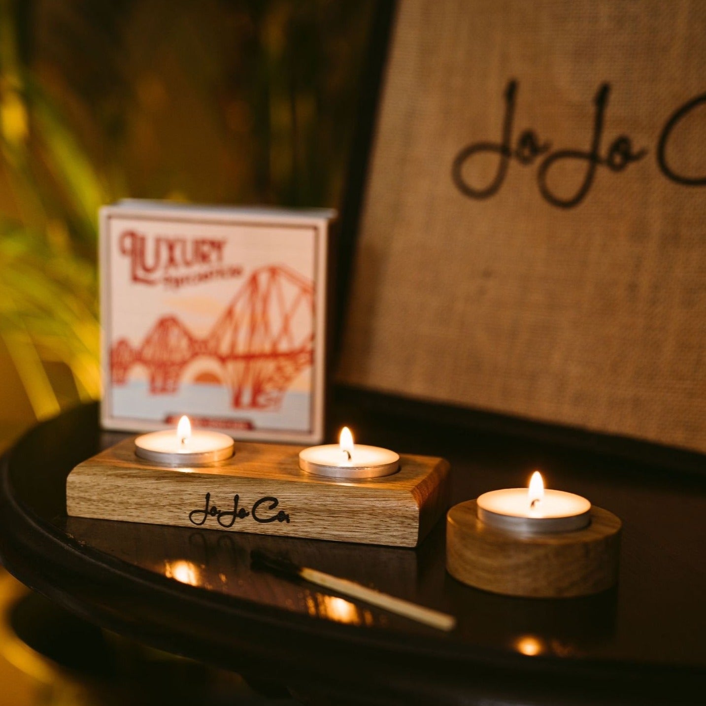Scottish Oak Tealight Holders - JoJo Co.