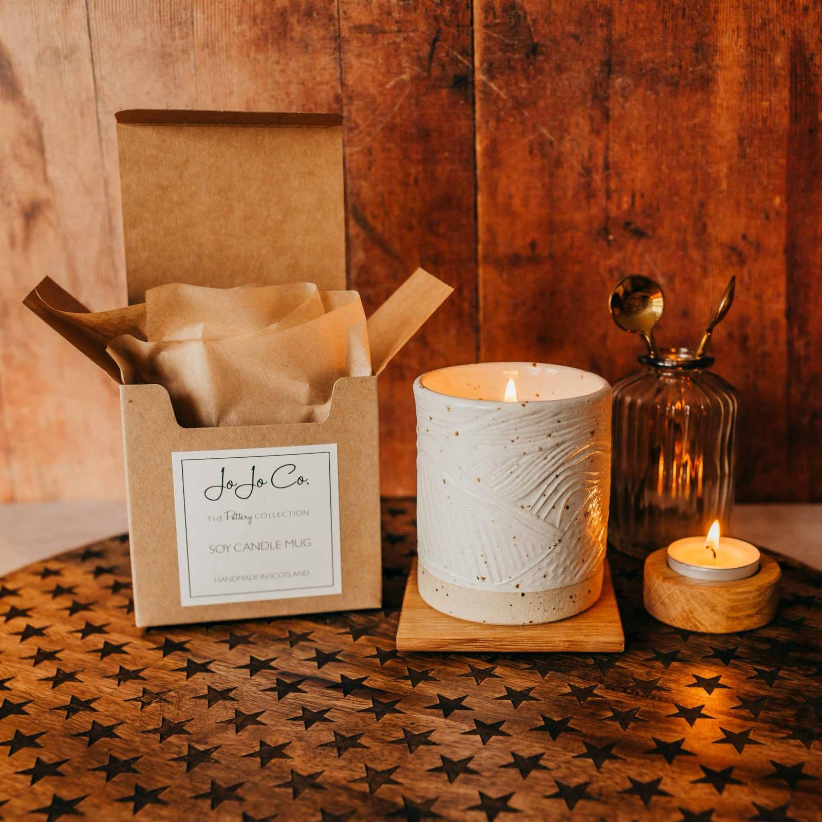 Pottery Candle Mug - JoJo Co.