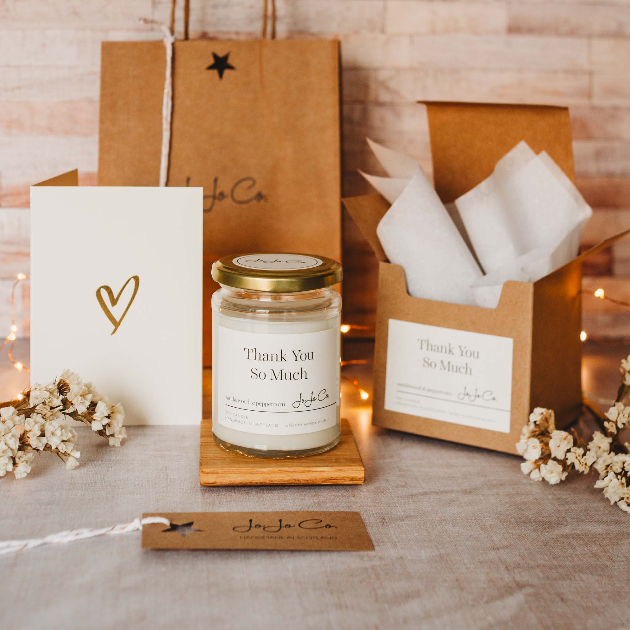Thank You Candle Gift - JoJo Co.