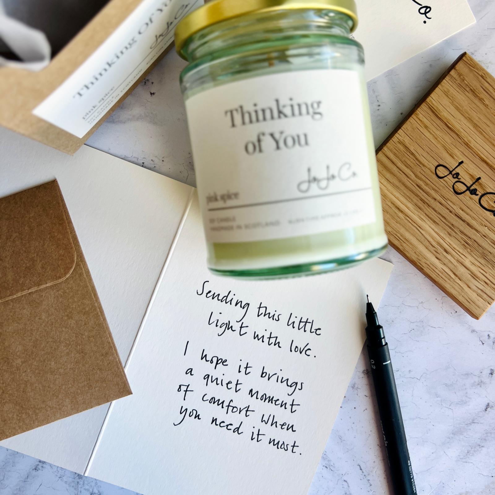 Thinking of You Bereavement Candle - JoJo Co.