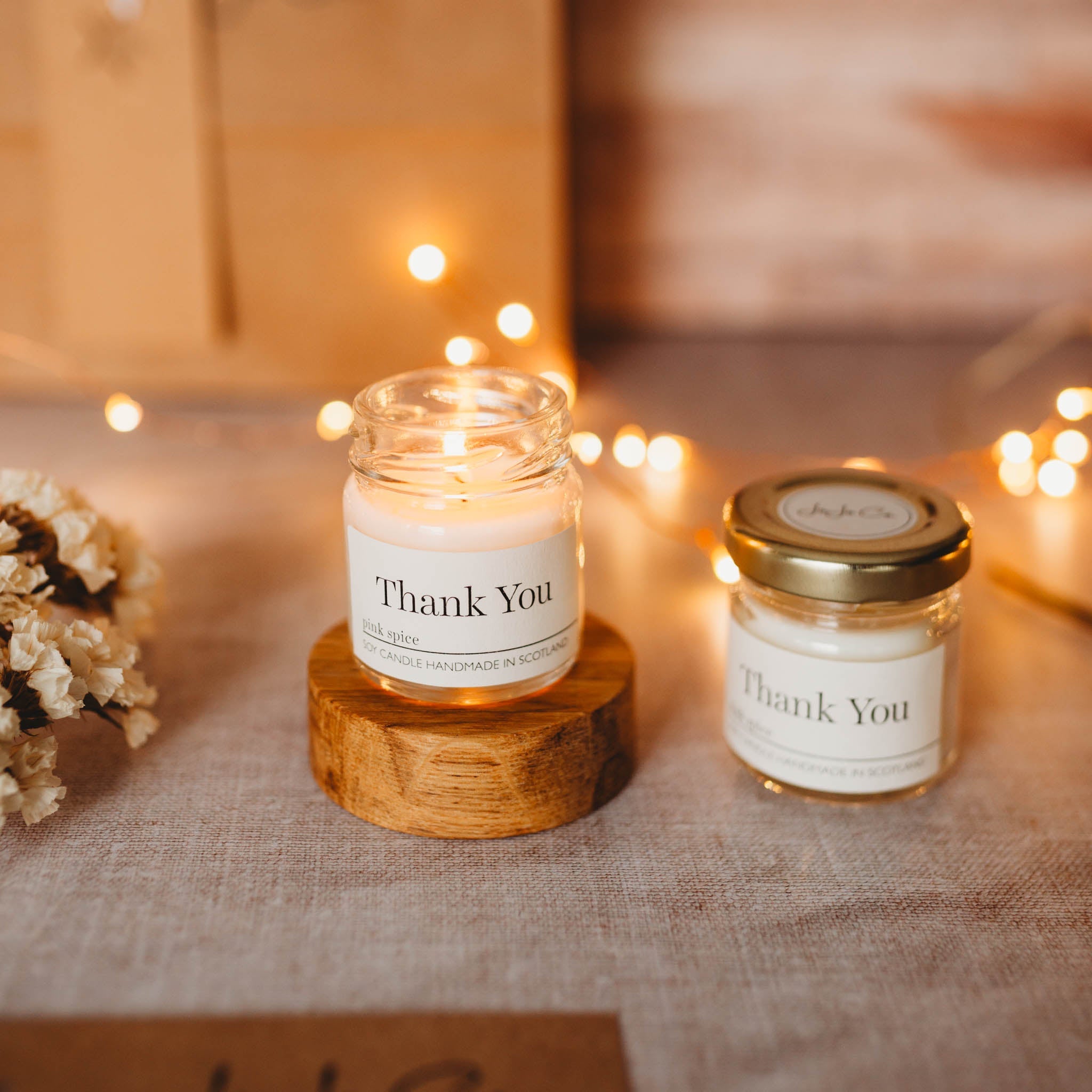 Thank You Mini Candle - JoJo Co.