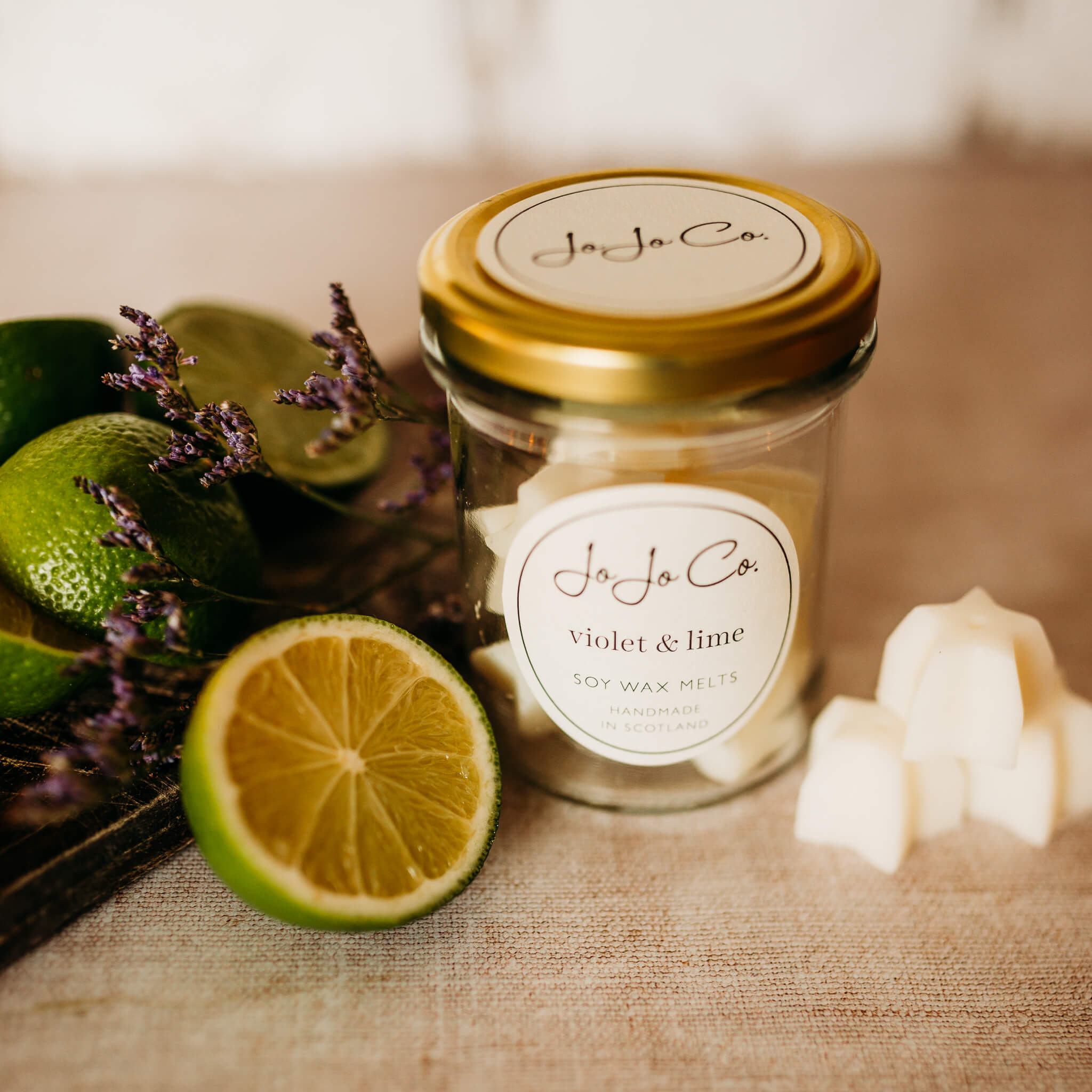 Violet & Lime Soy Wax Melts - JoJo Co.