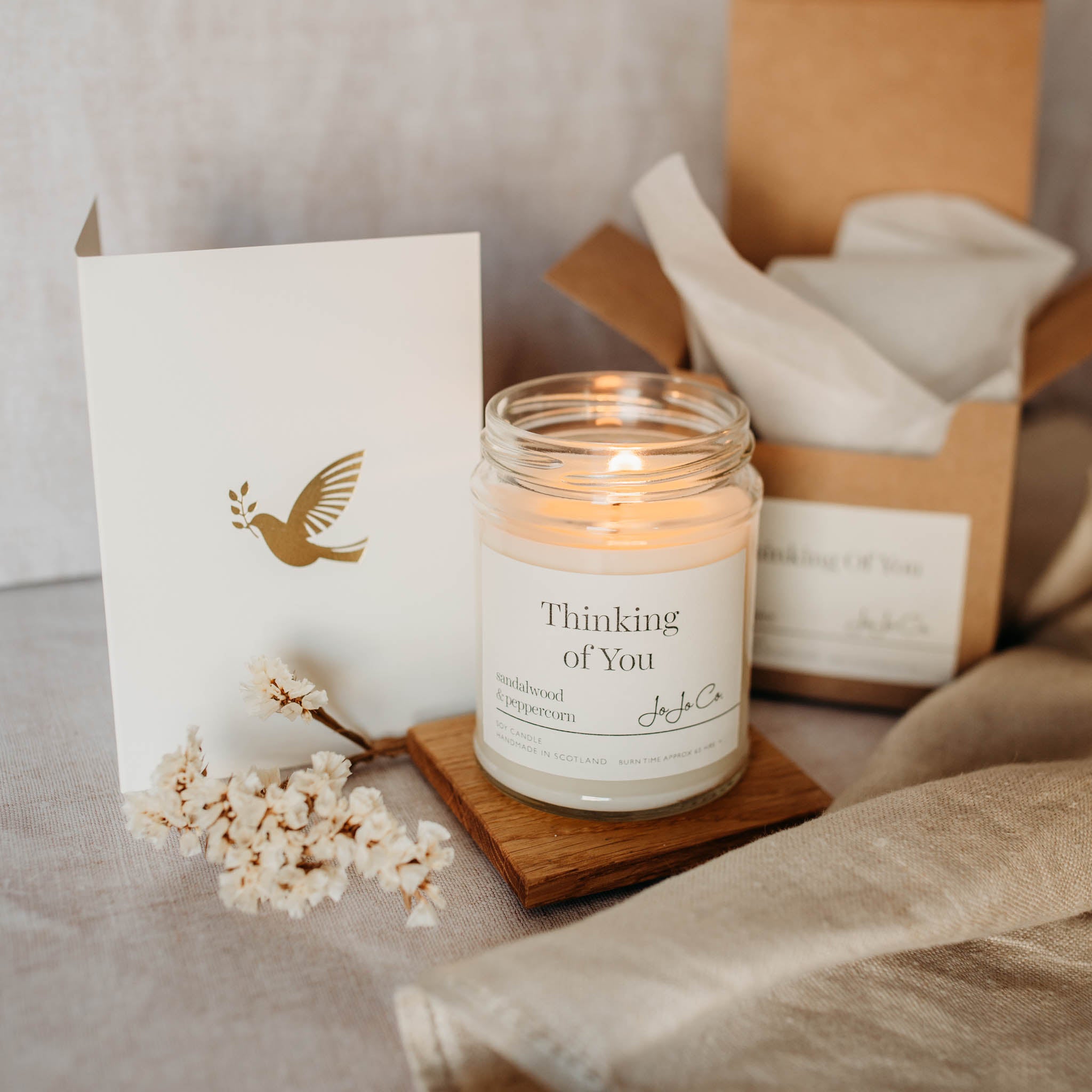 Thinking of You Bereavement Candle - JoJo Co.